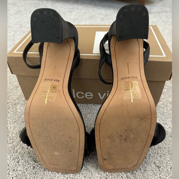 Dolce Vita “Iesha” Womens Black Leather Heels, Size 8 - Picture 8 of 8